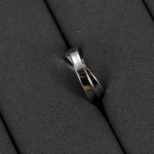 Vista 13 de Anillo de plata de ley 925, minimalista, ajustable, hecho a mano, para mujeres y niñas
