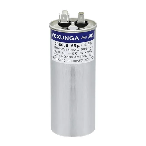 Vista 47 de VEXUNGA Capacitor Dual de Arranque Redondo A/C de 50/5 uF 50+5 MFD 370VAC o 440VAC CBB65 CBB65B Capacitores de Aire Acondicionado para Motor