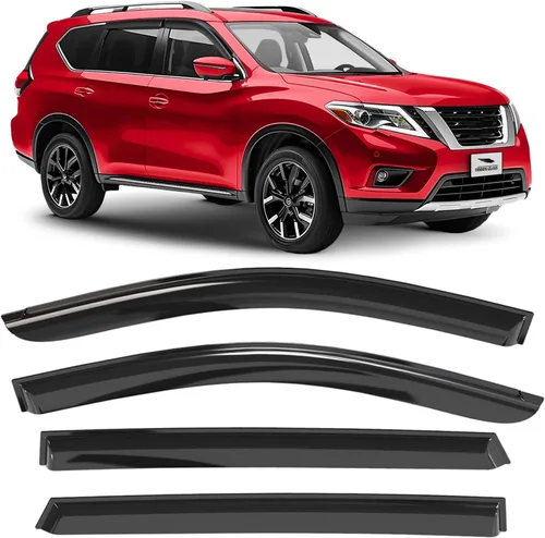 Vista 17 de Voron Glass Protectores de lluvia extra duraderos con cinta adhesiva para Toyota RAV4 2019-2025, deflectores de ventana, viseras de ventana