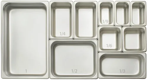 Vista 3 de Winco Bandeja de vapor antiatascos, 1/4 x 2-1/2 pulgadas, calibre 24