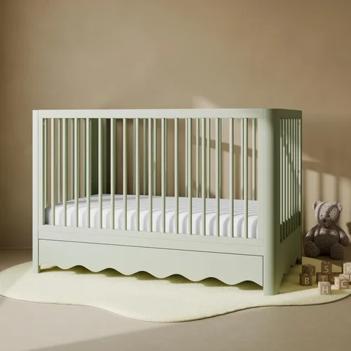 Vista 2 de Storkcraft Casablanca 5-in-1 Convertible Crib with Drawer, Sage Salvia