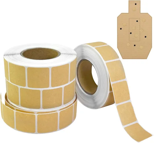 Vista 11 de Target Pasters - Calcomanías autoadhesivas de tiro de 0.87 pulgadas, parches de reparación de objetivos de cartón, ideales para prácticas USPSA/IPSC