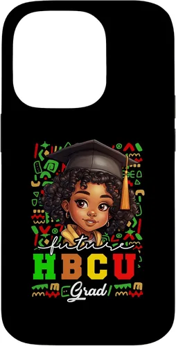 Vista 17 de Future HBCU Grad Black Girl Kids Graduation HBCU College Case for iPhone 16