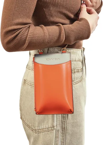 Vista 7 de ROWNYEON Monederos pequeños para teléfono celular para hombres y mujeres, portátil, ligero, casual, diario, para viajes, tarjetero de crédito