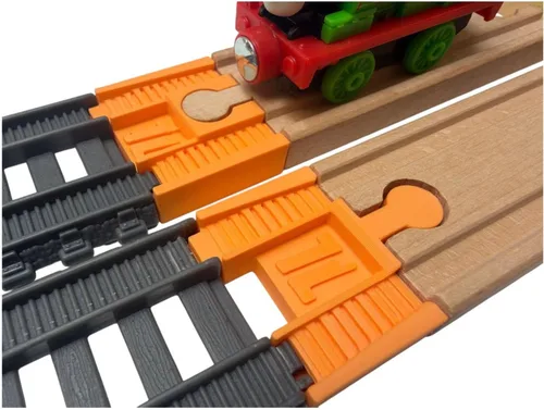 Vista 7 de TrainLab Adaptadores, compatibles con Thomas & Friends Trackmaster Gray 2014 y pistas de ferrocarril de madera, accesorios esenciales Trackmaster