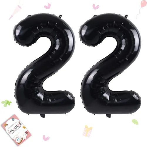 Vista 12 de Globos grandes de 40 pulgadas de números del 0 al 9, globos numéricos para decoración de fiesta de cumpleaños, globos de helio de aluminio
