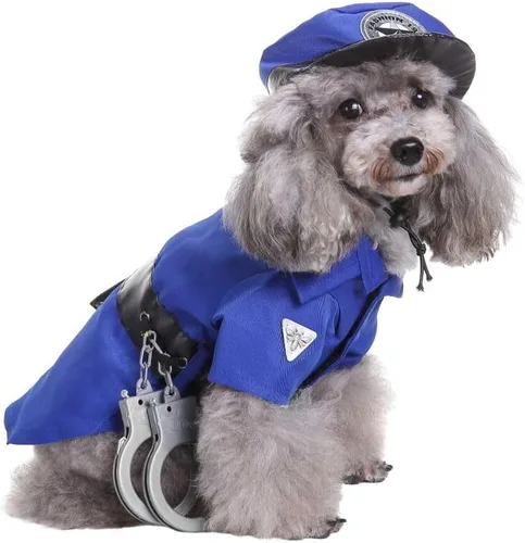 Vista 16 de Disfraz de perro mercenario para cachorro, ropa de cosplay para mascotas, disfraz divertido de Halloween y Navidad, para gatos y perros pequeños