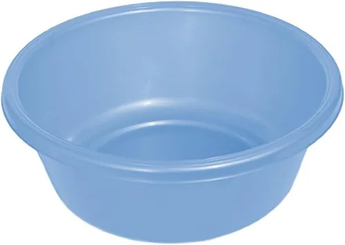 Vista 10 de Ybm Lavabo para casa, redondo, de plástico Blanco con puntos