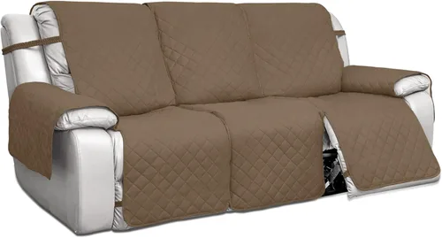 Vista 24 de PureFit Fundas de Sofá Reversibles Resistentes al Agua para Sofá Reclinable de 3 Asientos - Funda Antideslizante para Sofá Reclinable Dividido de 3
