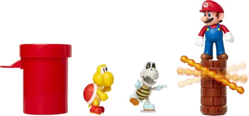 Vista 8 de Nintendo Super Mario Dungeon 2.5" Figura Multipack Diorama Set con Accesorios