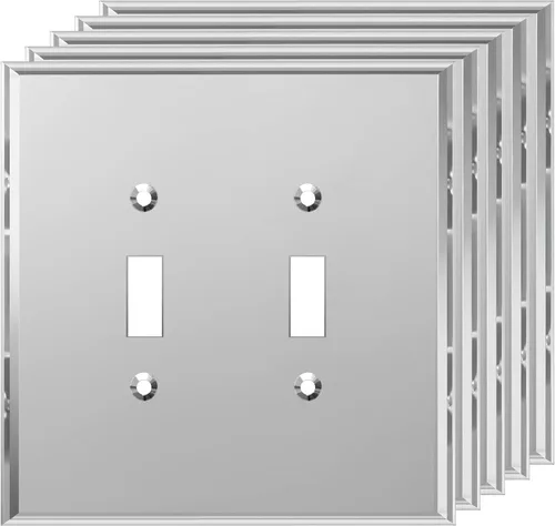 Vista 27 de LIDER - Placa de pared reflectante para interruptor de palanca, de gran tamaño, 1 banda, acrílico Dorado