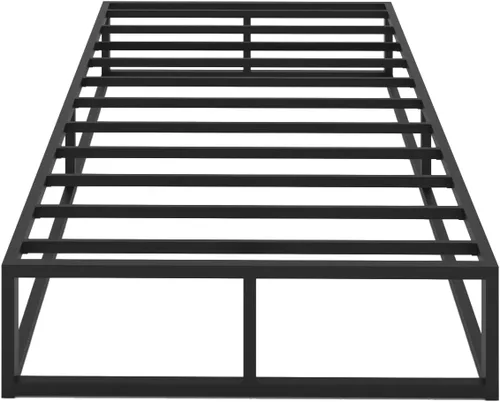 Vista 14 de Bilily Base de cama individual de 18 pulgadas con soporte de listones de acero, plataforma de metal resistente, base de colchón