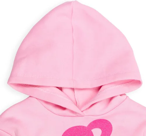 Vista 8 de Barbie Conjunto de sudadera con capucha y leggings de forro polar para niñas pequeñas y grandes