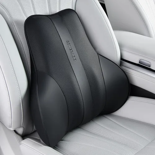 Vista 26 de Coverado Almohada ergonómica para reposacabezas de automóvil, almohada ergonómica de espuma viscoelástica para el cuello del auto para asiento