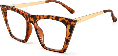 Vista 10 de FEISEDY Gafas cuadradas de lectura de ojo de gato con bloqueo de luz azul para mujer, lector de ojo de gato a la moda B4121