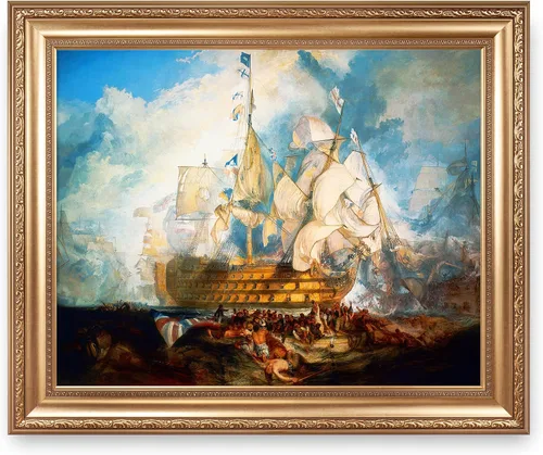 Vista 64 de A&T ARTWORK A Brisk Breeze por Willem van de velde Reproducciones de pintura de velero, impresiones en lienzo giclée para decoración del hogar, 20 x