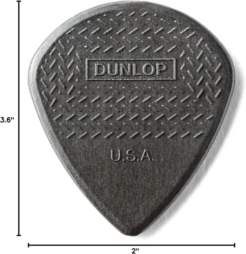 Vista 4 de Dunlop Max Grip – Jazz III Fibra de Carbono púas de guitarra
