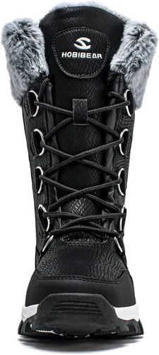 Vista 5 de HOBIBEAR - Botas de nieve de invierno para mujer Aw5778/Negro