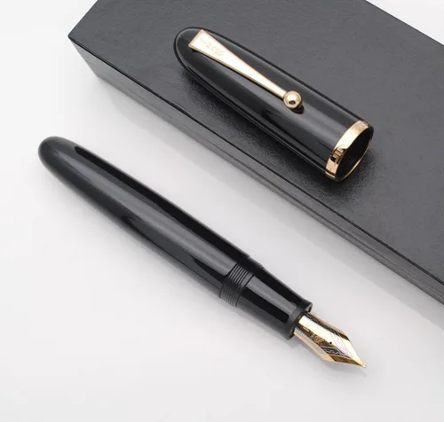 Vista 6 de Pluma estilográfica Jinhao 9019 serie Dadao con convertidor de tinta de alta capacidad (negro, punta media de 0.7mm)