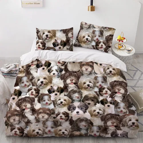 Vista 18 de Airedale Terrier - Juego de funda de edredón para amantes de los perros, juego de edredón para perros Bingley Terrier, juego de ropa de cama Perro