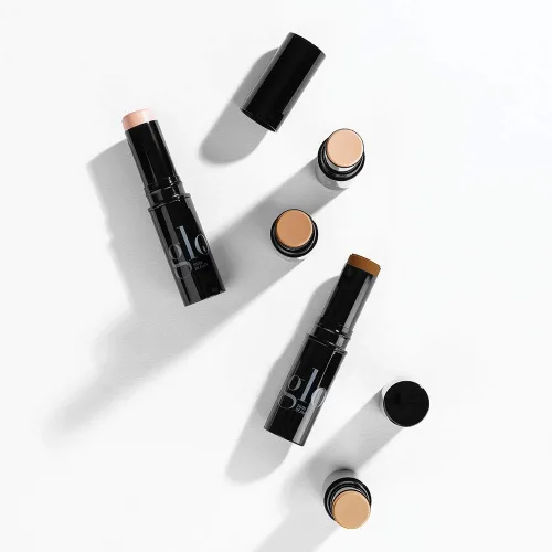 Vista 14 de Glo Skin Beauty Base mineral HD en barra Corrector de maquillaje infundido con ácido hialurónico Cobertura construible, contorno e iluminador