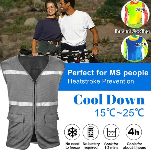 Vista 8 de Sukeen Chaleco refrescante corporal para hombres, mujeres y adultos