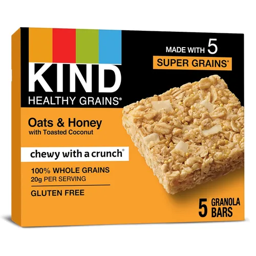 Vista 13 de Kind - Clusters de granos Saludables; crema de cacahuate; granola de granos integrales.