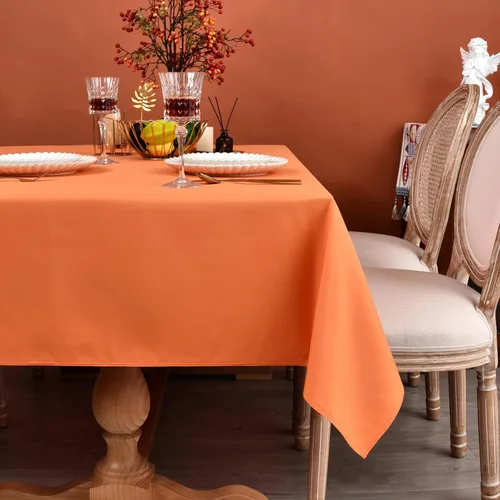 Vista 32 de MEANMOY Mantel cuadrado de poliéster lavable, resistente al agua y a las manchas, de 210 GSM, de 54 x 54 pulgadas, mantel de mesa rectangular sin