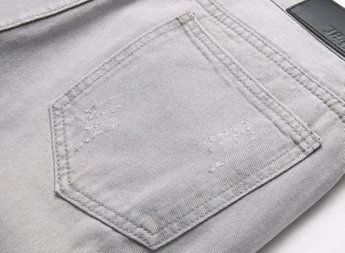 Vista 6 de Liuhond Pantalones de mezclilla lavados rasgados y desgastados para hombre