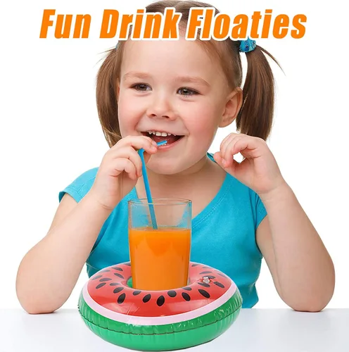 Vista 7 de Soporte inflable para bebidas, paquete de 25 flotadores, varios diseños, flotadores, portavasos para bebidas para despedida de soltera, fiesta