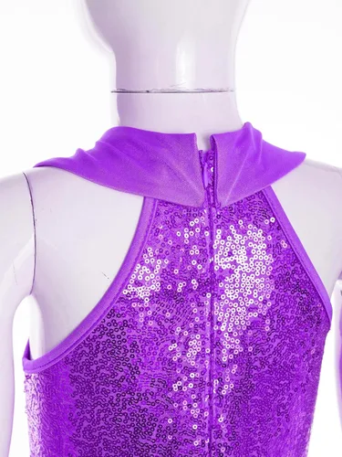 Vista 26 de JEATHA Mono de discoteca hippie brillante de los años 70 para niñas y niñas, con lentejuelas brillantes, disfraz de baile funky