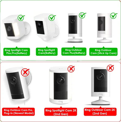 Vista 2 de Adaptador de corriente para Spotlight Cam Plus/Pro (batería) y cámara de proyector (batería), con cable exterior resistente a la intemperie de 25