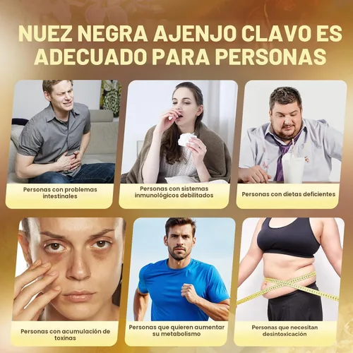 Vista 5 de Limpieza 18 en 1 de ajenjo de nogal negro para humanos, suministro para 80 días, porción de 6600 mg, limpieza intestinal rápida y salud digestiva