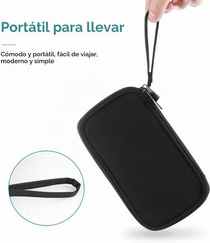 Vista 3 de Funda impermeable de doble capa para cables, cargadores y auriculares, M