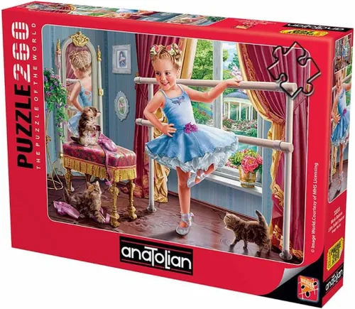 Vista 6 de Anatolian Puzzle - Bailarina y su cachorro, rompecabezas de 1000 piezas, #1115