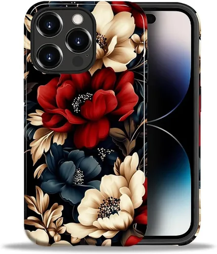 Vista 149 de ZHEGAILIAN Funda para iPhone 11, carcasa dura a prueba de golpes + silicona suave 2 en 1 híbrida, parachoques a prueba de caídas - Vidrio manchado