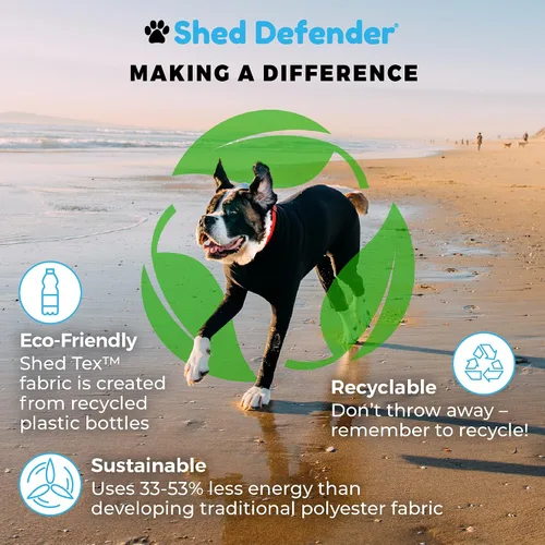 Vista 8 de Enterizo deportivo para perro Shed Defender para la caída del pelo, visto en Shark Tank, liviano y transpirable, traje de cuerpo para perros