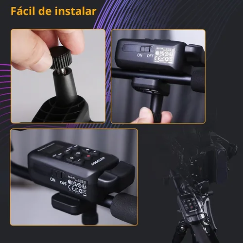 Vista 7 de Aodelan Videocámara inalámbrica Lanc Zoom Controller para Canon/para Sony