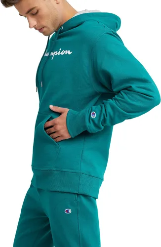 Vista 3 de Champion Men's Powerblend Fleece Hoodie, Script