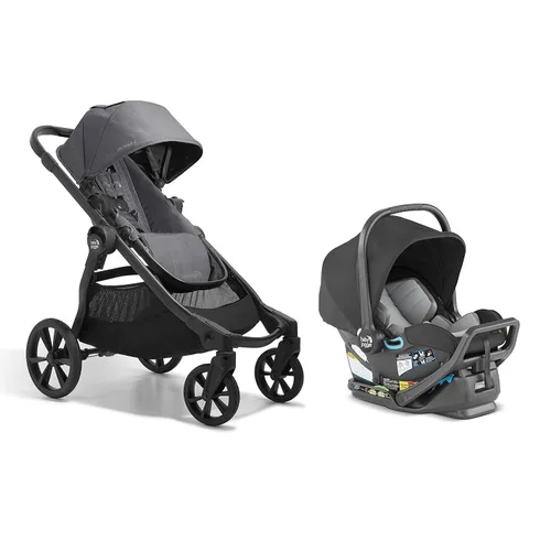 Vista 8 de Baby Jogger City Select 2 - Cochecito modular individual a doble, colección Eco, gris Harbor & Tencel