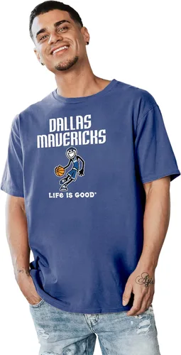 Vista 5 de Blue 84 NBA - Camiseta unisex para adultos, con licencia oficial de la NBA, Life is Good, color del equipo de baloncesto Jake