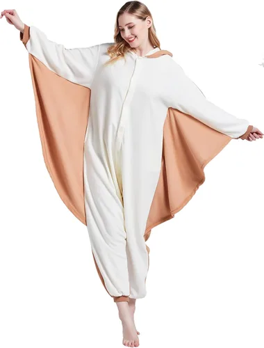 Vista 5 de Pijama mameluco para adultos, disfraz unisex de animales de Halloween, ropa de dormir para hombres y mujeres, traje de cosplay cómodo y divertido