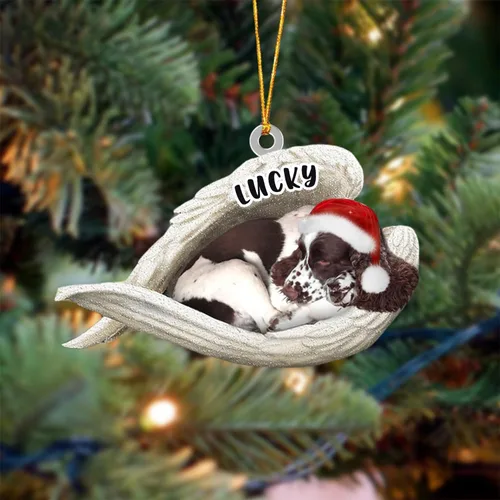 Vista 94 de Ángel durmiente de Afghan Hound para Navidad, adorno personalizado con el nombre del perro, adorno de Navidad personalizado para amantes de perros