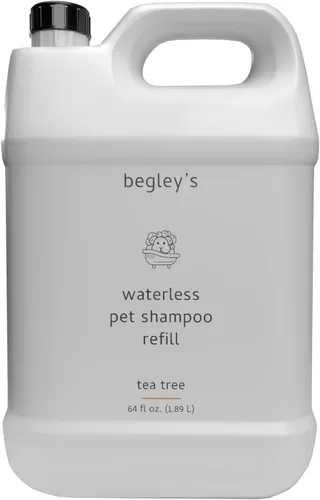 Vista 11 de Begley's - Champú sin enjuague sin agua para mascotas, limpieza sin baño, desodorizante y remoción de olores para un pelaje brillante y con olor
