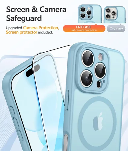 Vista 425 de FNTCASE Funda para Motorola Moto G-Stylus-5G-2025: Funda magnética translúcida mate a prueba de golpes para Moto G Stylus 2026, funda protectora