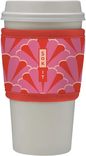 Vista 68 de Sok It HotSok Coffee & Tea - Funda de neopreno con aislamiento reutilizable (floral abstracto)