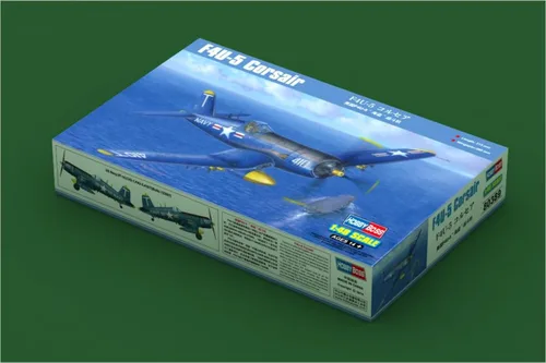 Vista 5 de Hobby Boss Kit de modelo de avión Corsair F4U-5, pequeño