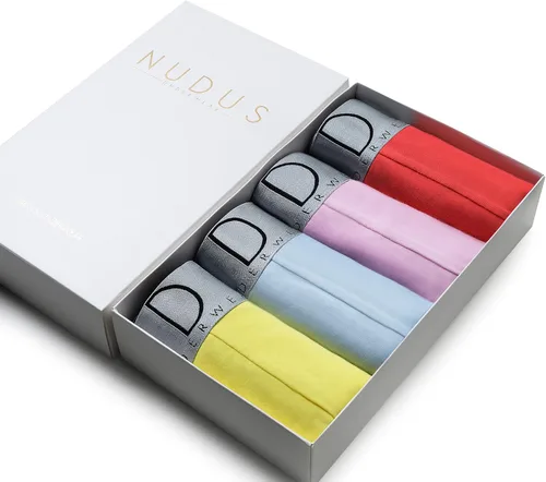 Vista 4 de NUDUS Ropa Interior de Algodón para Hombre Paquete de 4 Caja de Regalo - Calzoncillos - Trunks - Bóxer Briefs