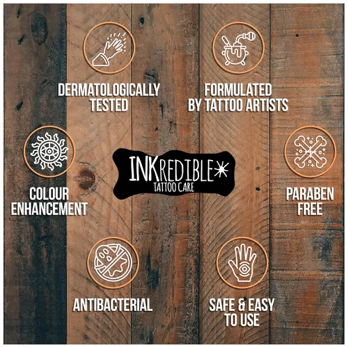 Vista 8 de INKredible Tattoo Care Glow Salve mantiene tu tinta con un aspecto fresco - Mejora del color de la crema de tatuaje (paquete de 2)