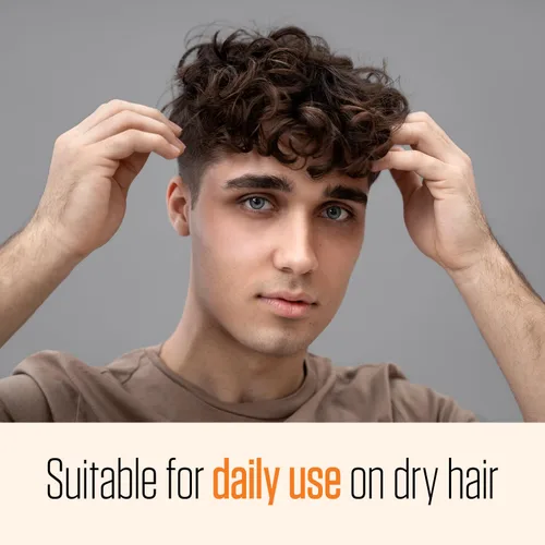 Vista 5 de Polvo de textura para peinar el cabello, fijación media y acabado mate, voluminizador con niacinamida y palma enana americana para hombres